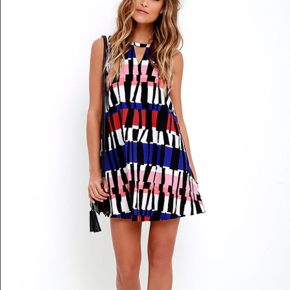 Jack by BB Dakota Pauline Black Print Dress